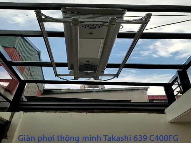 Giàn phơi thông minh điện tử nhập khẩu takashi 639 C400FG