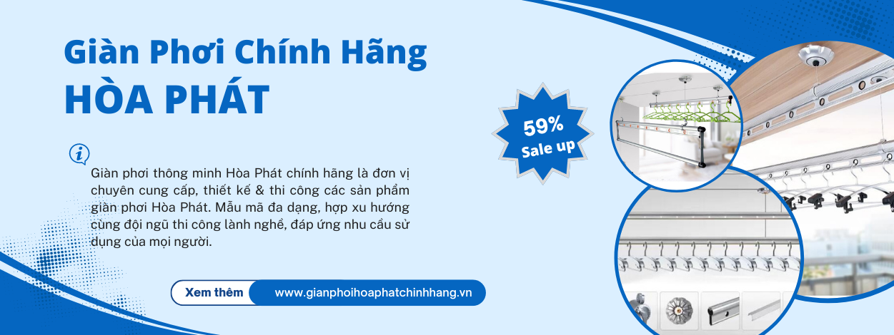 Giàn Phơi Thông Minh Hoà Phát Chính Hãng【GIÁ GIẢM SỐC 79%】